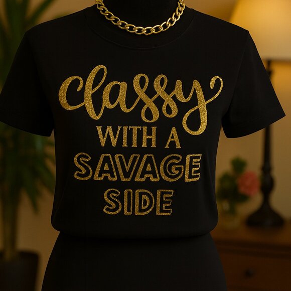Tops - Classy with a savage side t-shirt.